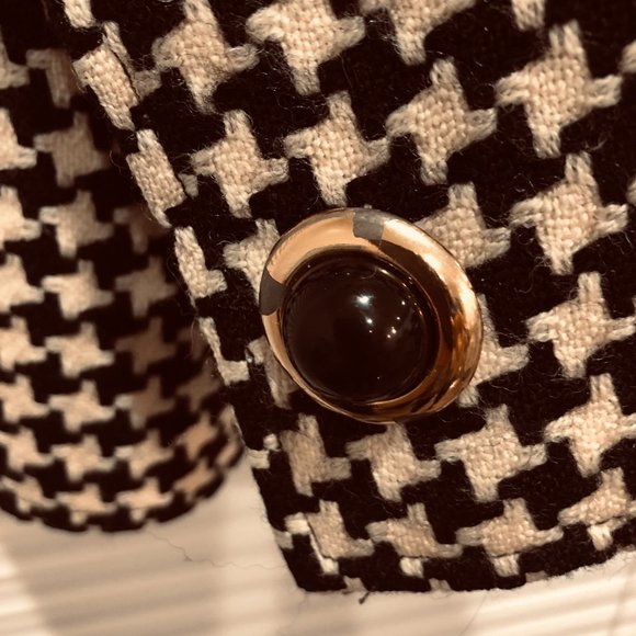 Vintage Carlisle Houndstooth wool jacket Size 4 - Picture 7 of 8